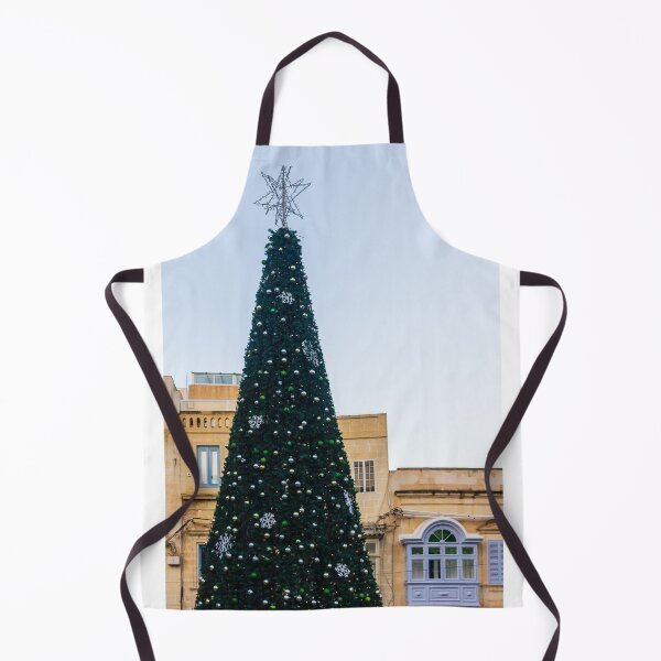 Item preview, Grand Outdoor Christmas Tree Adorned With Ornaments And Snowflakes In Front Of Historic Buildings designed and sold by Nmallia.