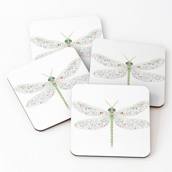 Item preview, Aesthetic Dragonfly Digital Art Illustration designed and sold by Iqrapixels.