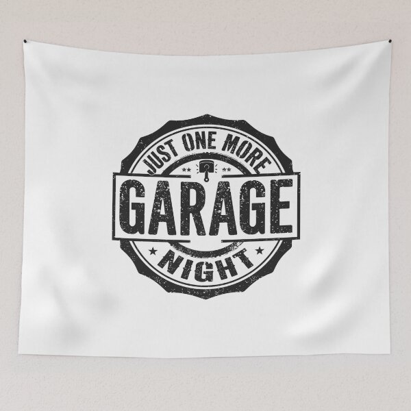 Item preview, Just One More Garage Night – DIY Mechanic Humor Shirt designed and sold by KapiPrint.
