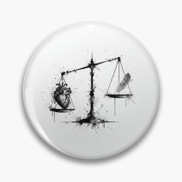 Item preview, The Weight of a Soul: An Ink Splatter Study of Maat’s Balance designed and sold by optimusprime39.