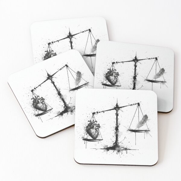 Item preview, The Weight of a Soul: An Ink Splatter Study of Maat’s Balance designed and sold by optimusprime39.