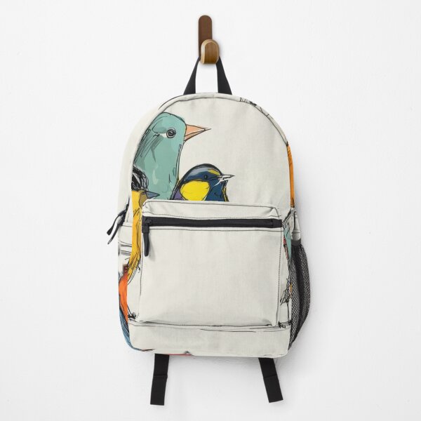 Item preview, Colorful birds gather on the line designed and sold by anytka.