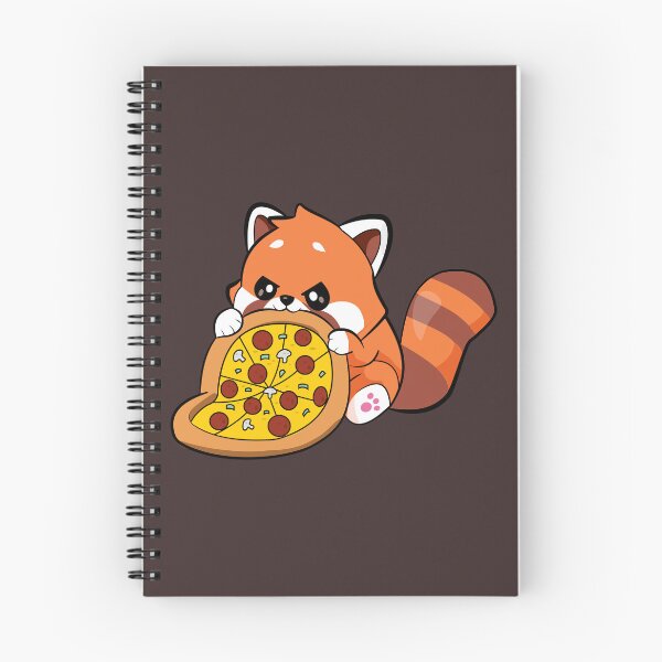 Item preview, fox eating pizza illustration designed and sold by jasneetchopra27.