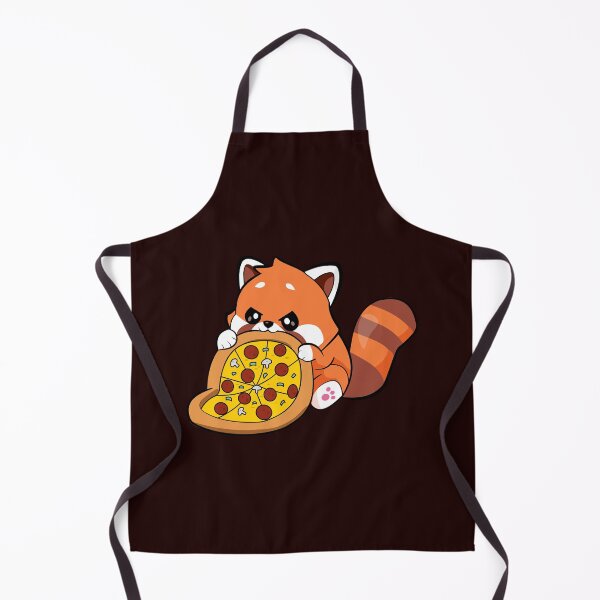 Item preview, fox eating pizza illustration designed and sold by jasneetchopra27.