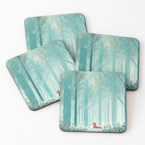 Item preview, Fox in forest of trees designed and sold by anytka.