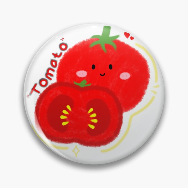 Item preview, Cute Kawaii Tomato Character - Happy Tomato Illustration  designed and sold by TavaCreart.