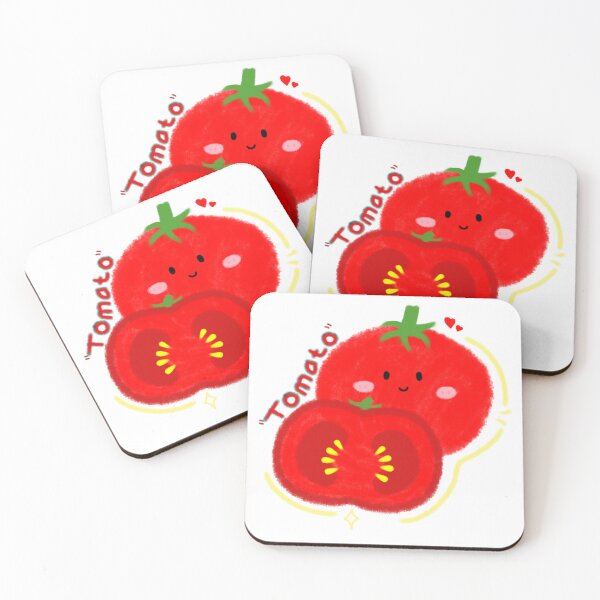 Item preview, Cute Kawaii Tomato Character - Happy Tomato Illustration  designed and sold by TavaCreart.