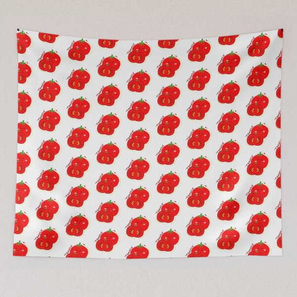Item preview, Cute Kawaii Tomato Character - Happy Tomato Illustration  designed and sold by TavaCreart.