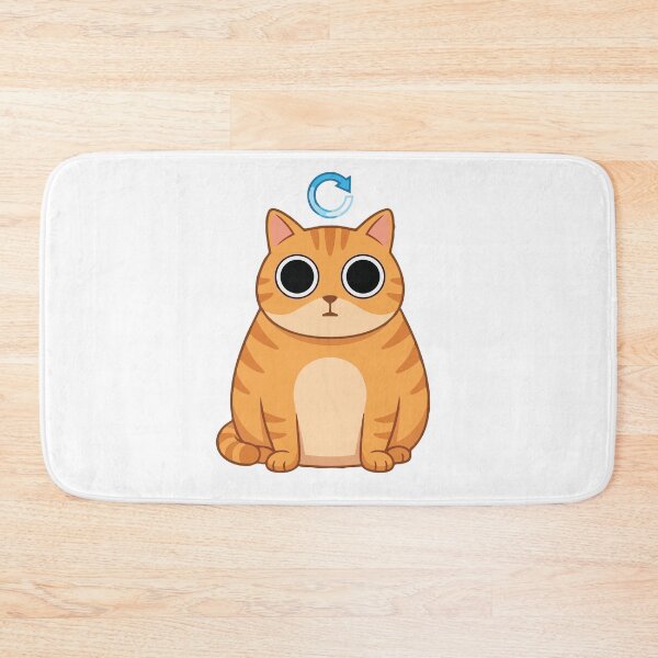 Item preview, Buffering Orange Cat One Braincell Meme designed and sold by Petzzz.