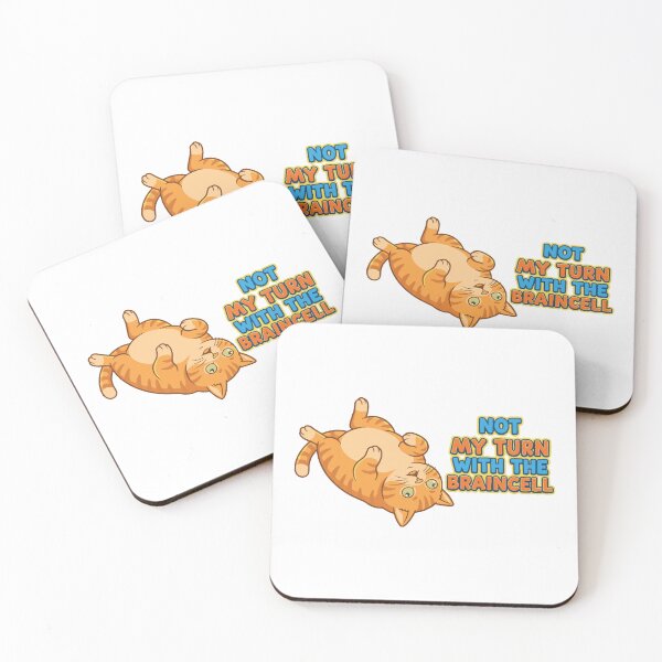 Item preview, Not My Turn With The Braincell Funny Orange Cat designed and sold by Petzzz.