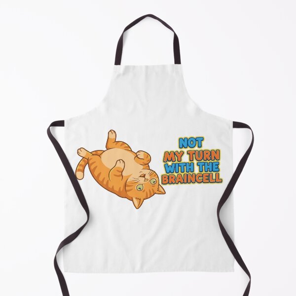 Item preview, Not My Turn With The Braincell Funny Orange Cat designed and sold by Petzzz.