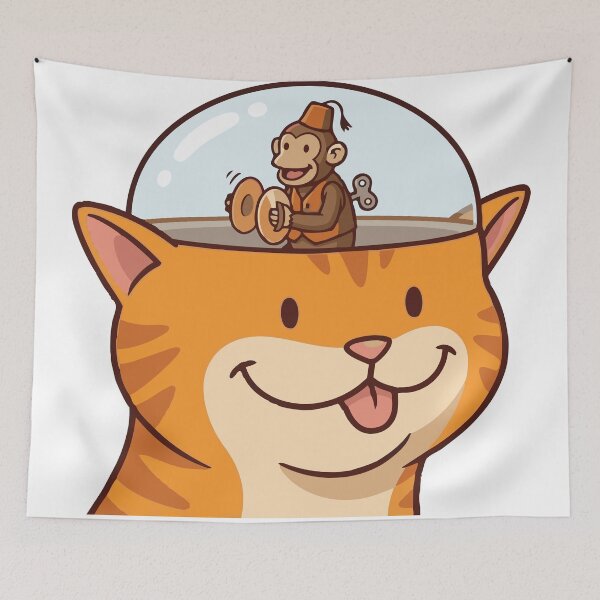 Item preview, No Thoughts Head Empty Orange Cat X Ray designed and sold by Petzzz.