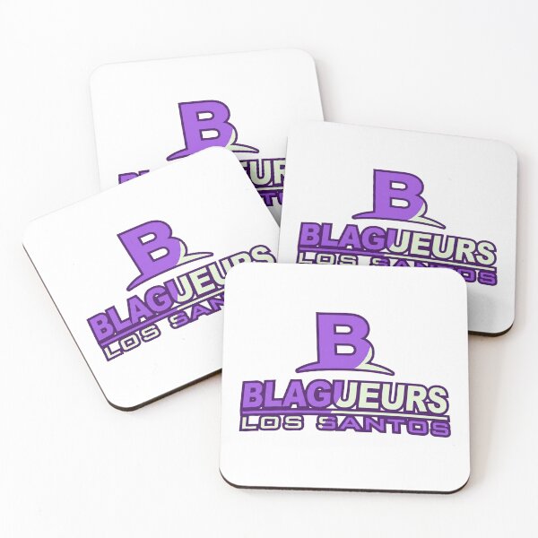 Item preview, Blagueurs Purple Varsity Style Logo - Urban Streetwear Art designed and sold by 1001T-Shirt.