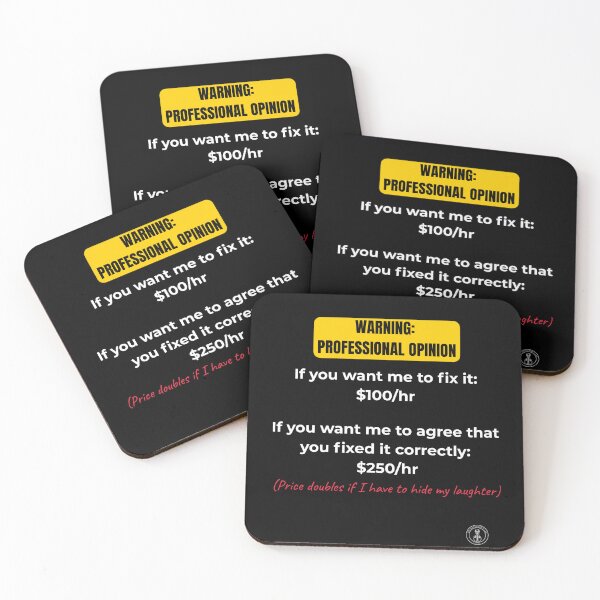 Item preview, Funny Handyman Professional Opinion Fee - Sarcastic Repair Quote designed and sold by The Handyman's Lab.