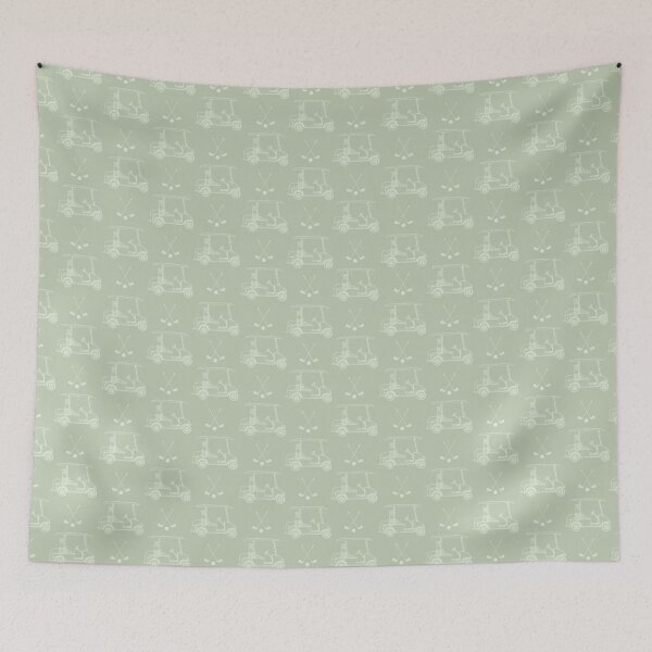 Item preview, Tonal Golf Carts & Clubs on Pastel Green designed and sold by KSimpson838.