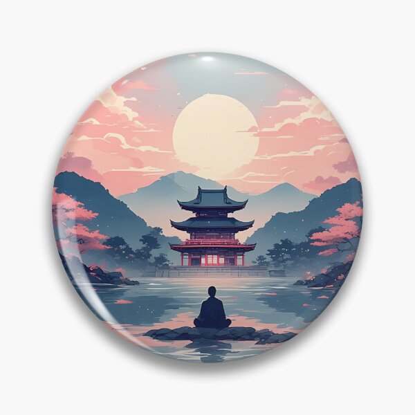 Item preview, Zen Template Meditation at Crimson Sunset designed and sold by TheDreamsMaker.