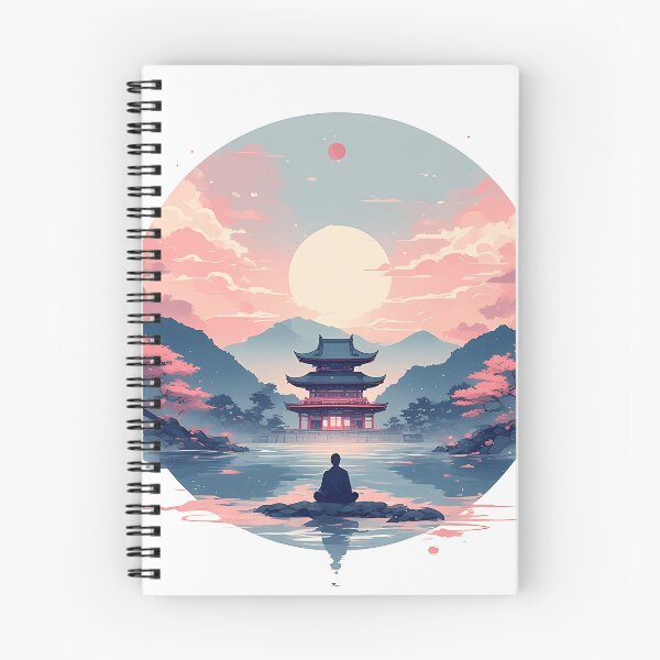 Item preview, Zen Template Meditation at Crimson Sunset designed and sold by TheDreamsMaker.