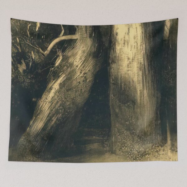 Aperçu de l'œuvre Odilon Redon Deux Arbres créée et vendue par melaartni.