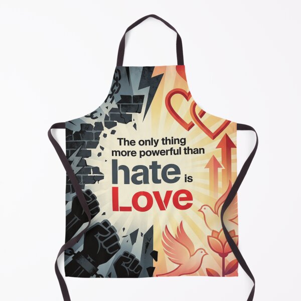 Item preview, Geometric Love Overcomes Hate Inspirational Art Poster designed and sold by DGtaLrtcom.