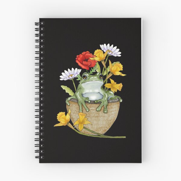Item preview, Frog in a Basket with Flowers, Daffodils, Daisies designed and sold by JoyfulWhimsy.