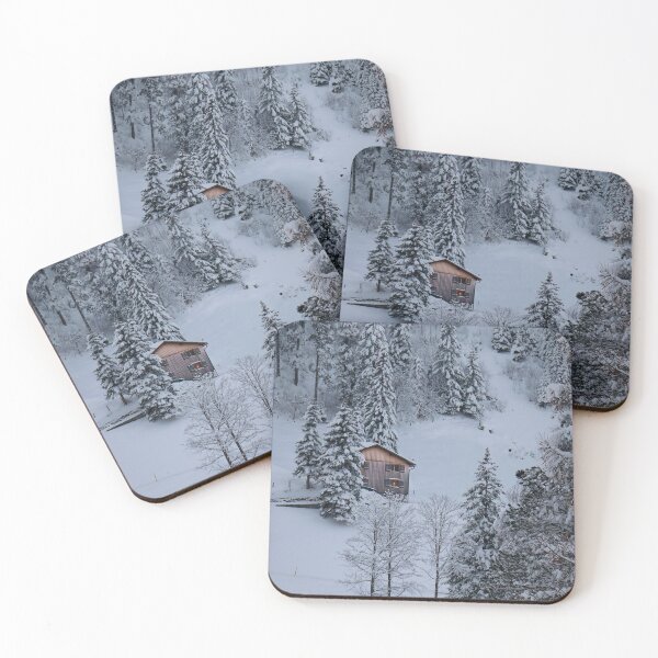 Item preview, Snowy Mountain Cabin in Steg, Alps designed and sold by AKI | Art Kode of Imagination.