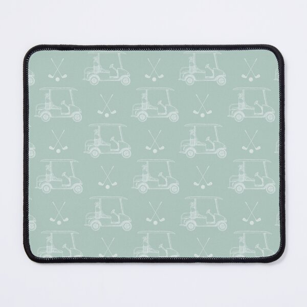 Item preview, Tonal Golf Carts & Clubs on Pastel Gray Turquoise designed and sold by KSimpson838.