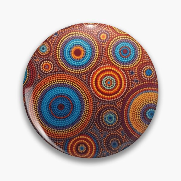 Item preview, Aboriginal Inspired Art - Circles Pattern designed and sold by GrinGalore.