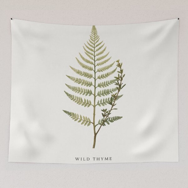 Item preview,  Beige Botanical Fern & Thyme Wall Art for Bedroom Decor designed and sold by sana designer.