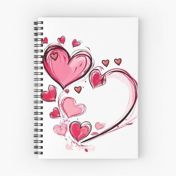 Item preview, Swirling Pink Ribbon Heart Saint Valentine's Day - Cute Kawaii Love Art Print designed and sold by DesignArtist.ia.
