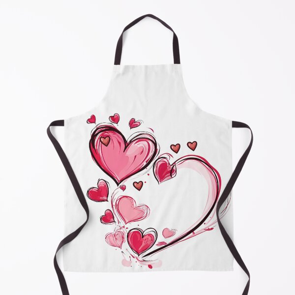 Item preview, Swirling Pink Ribbon Heart Saint Valentine's Day - Cute Kawaii Love Art Print designed and sold by DesignArtist.ia.