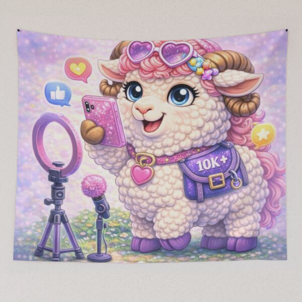 Item preview, Influencer Ewe - Sparkle Stream Star of My Little Sheep designed and sold by Thpoar.
