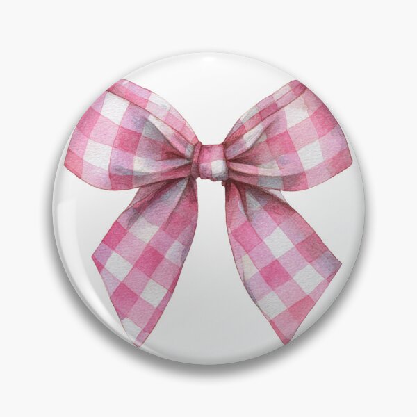 Item preview, Pink gingham bow  designed and sold by MendaciousMina.