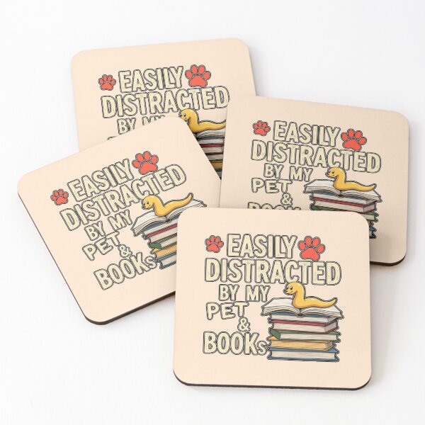 Item preview, Easily Distracted by My Pet (Bookworm) and Books designed and sold by PriyaMagic.