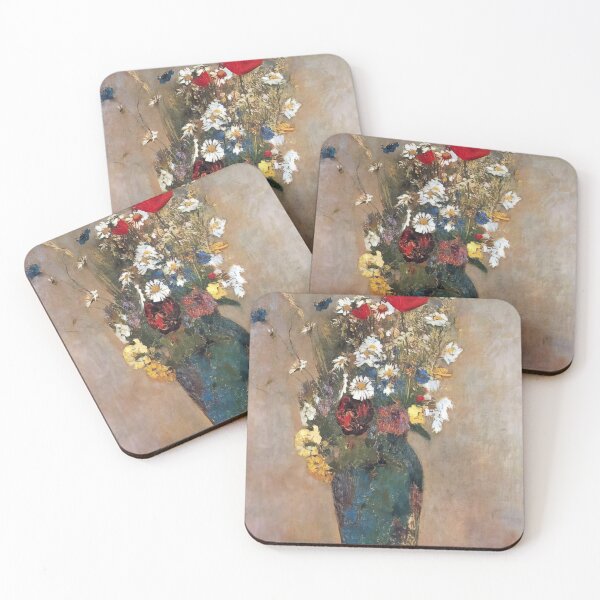 Item preview, Odilon Redon Vase With Flowers And Butterflies designed and sold by melaartni.