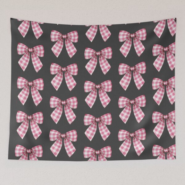 Item preview, Pink gingham bow  designed and sold by MendaciousMina.
