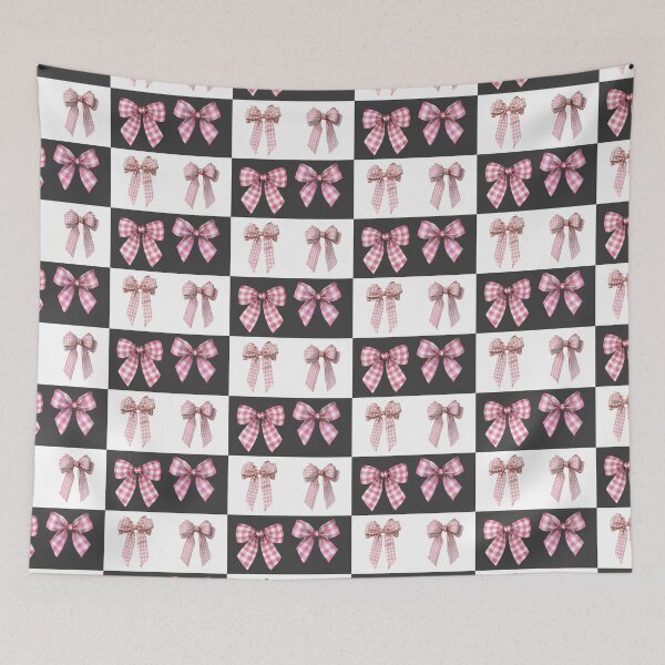Item preview, Mini Pink gingham bows sticker pack designed and sold by MendaciousMina.