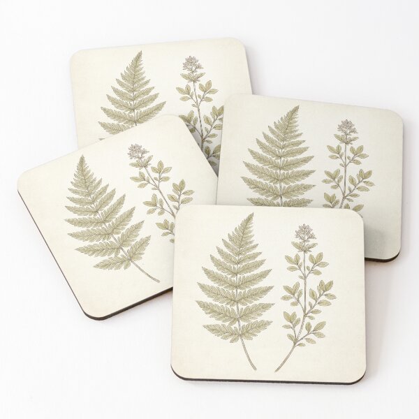 Item preview, Beige Botanical Fern & Thyme Wall Art for Neutral Home Decor designed and sold by sana designer.
