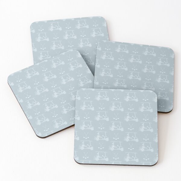 Item preview, Tonal Golf Carts & Clubs on Pastel Gray Azure designed and sold by KSimpson838.