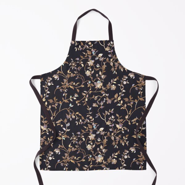 Item preview, Golden Iridescent Floral Vine Pattern – Korean Mother of Pearl Inspired Luxury Seamless Design designed and sold by Windy-market.