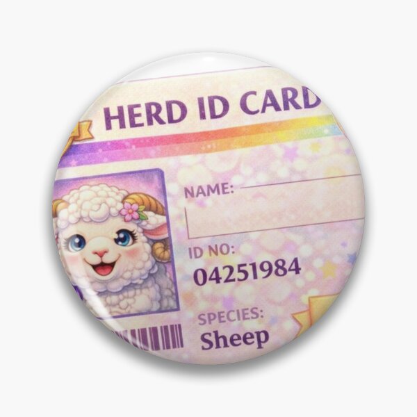 Item preview, Herd ID Card - Premium Member (My Little Sheep Sticker) designed and sold by Thpoar.
