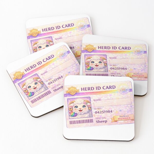 Item preview, Herd ID Card - Premium Member (My Little Sheep Sticker) designed and sold by Thpoar.