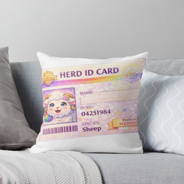 Item preview, Herd ID Card - Premium Member (My Little Sheep Sticker) designed and sold by Thpoar.