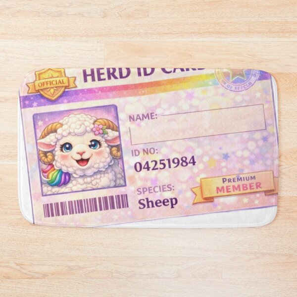 Item preview, Herd ID Card - Premium Member (My Little Sheep Sticker) designed and sold by Thpoar.