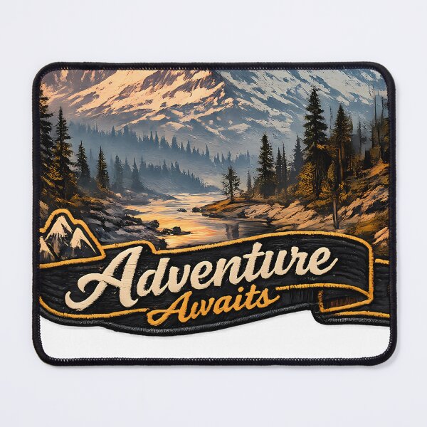 Item preview, Adventure Awaits Mountain Sunset Patch designed and sold by Mastermind-Art.