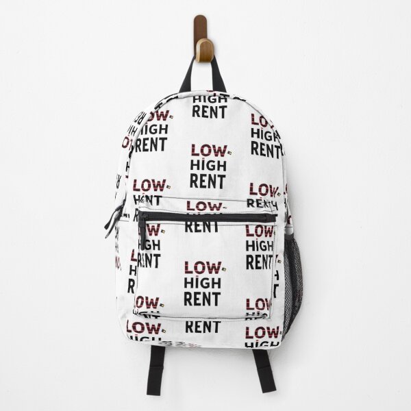 Item preview, Low High Rent – Anti Rent Streetwear Typography Design designed and sold by FeelFreeStore.
