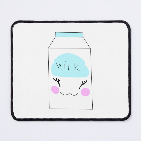 Item preview, Cute Kawaii Milk Carton Adorable Pastel Drink Illustration designed and sold by Najomiartstudio.