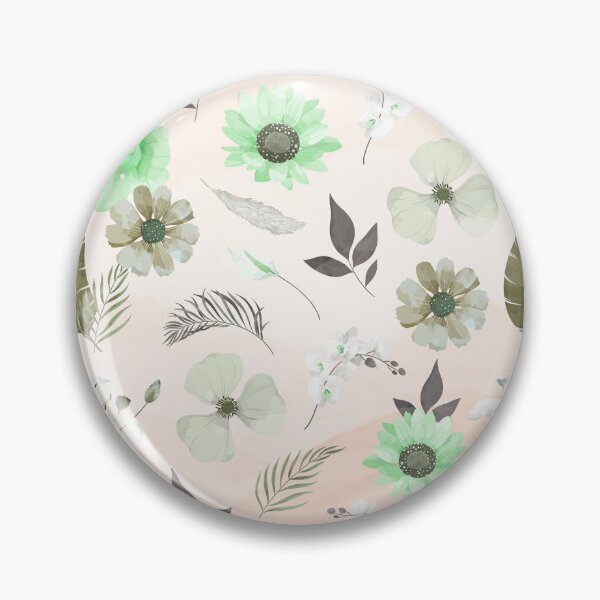 Item preview, Watercolor floral seamless pattern wallpaper often used for home decor and fabrics designed and sold by Giree07.