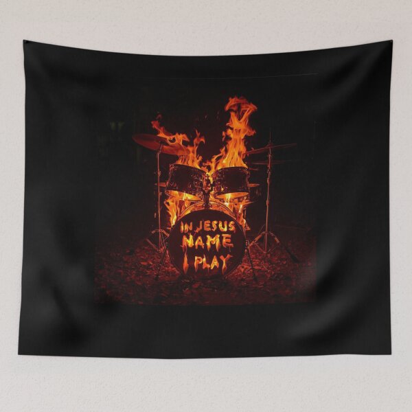 Item preview, In Jesus Name I Play Drummer designed and sold by Jusiasw.