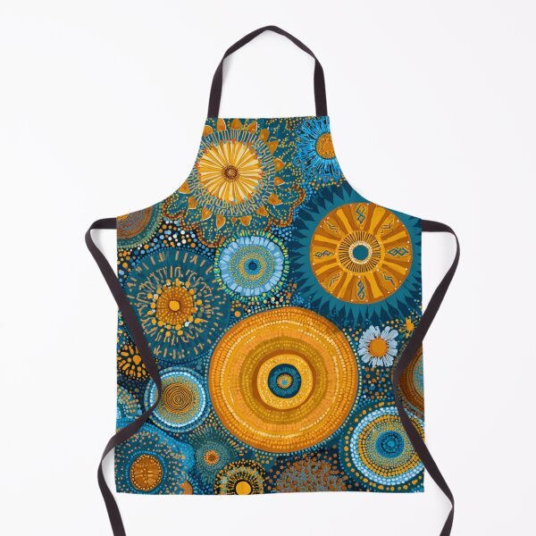Item preview, Aboriginal Inspired Art - Floral Circles designed and sold by GrinGalore.