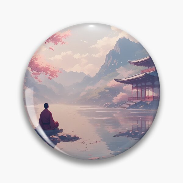 Item preview, Zen Meditation Temple at Morning Sunrise designed and sold by TheDreamsMaker.